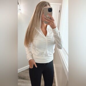 Athleta white long sleeve sweater xsmall